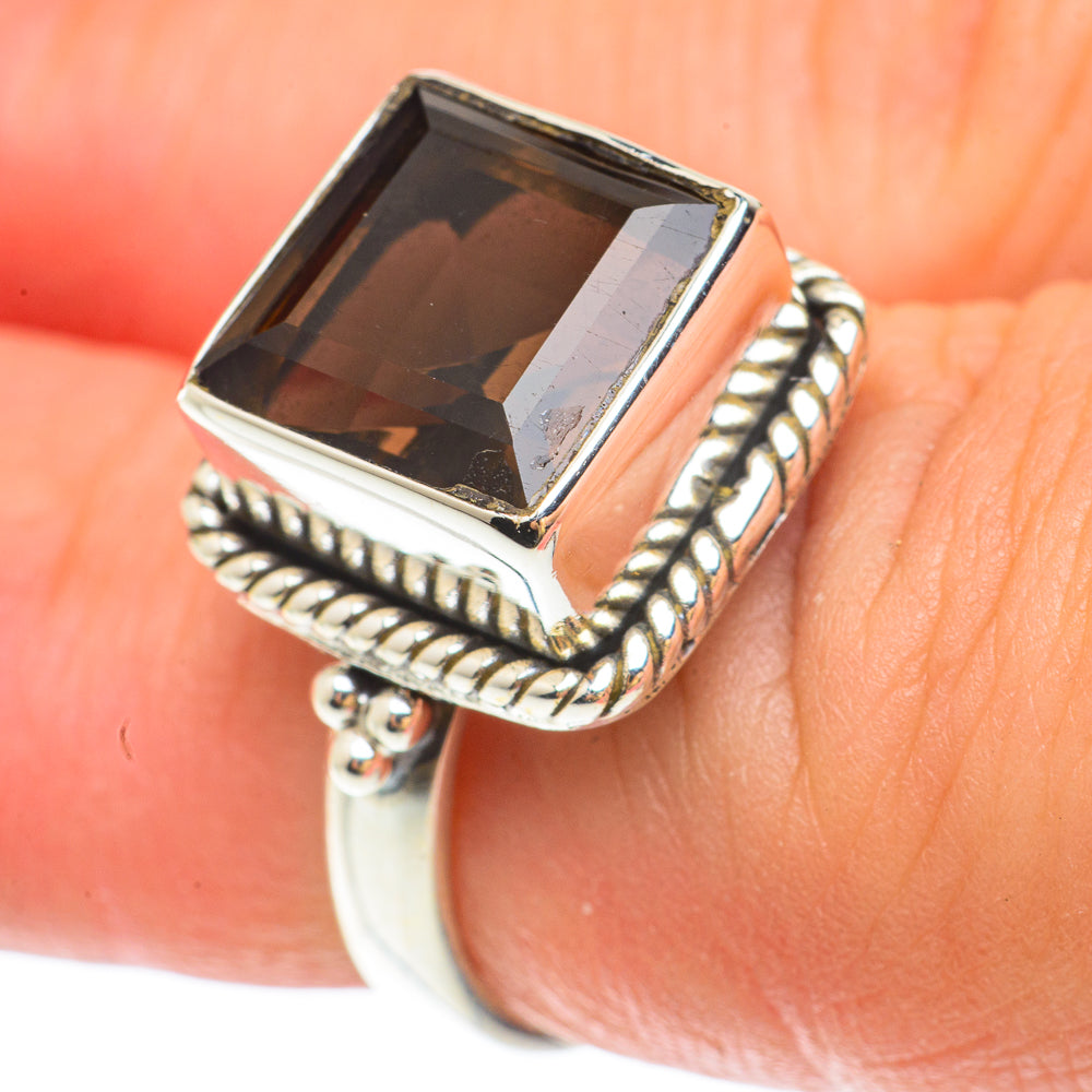 Smoky Quartz Rings handcrafted by Ana Silver Co - RING65536