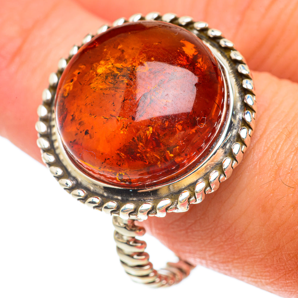 Baltic Amber Rings handcrafted by Ana Silver Co - RING65538