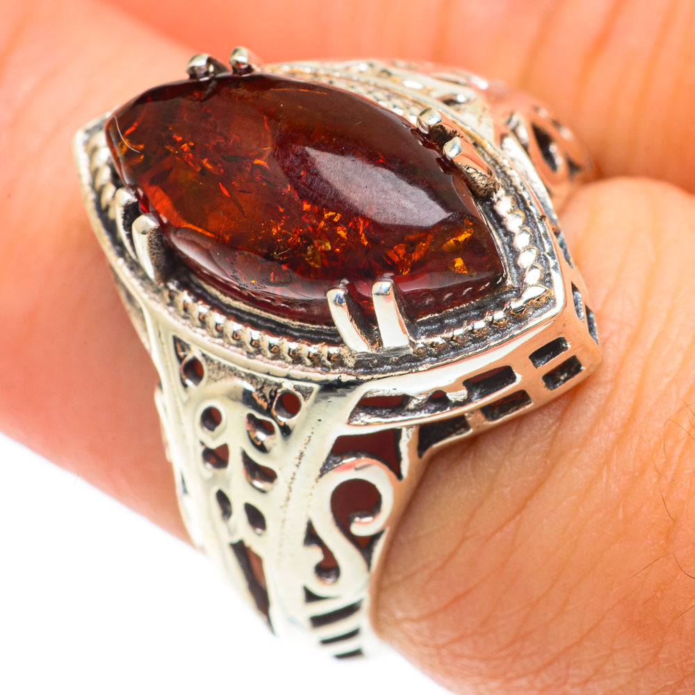 Baltic Amber Rings handcrafted by Ana Silver Co - RING65539