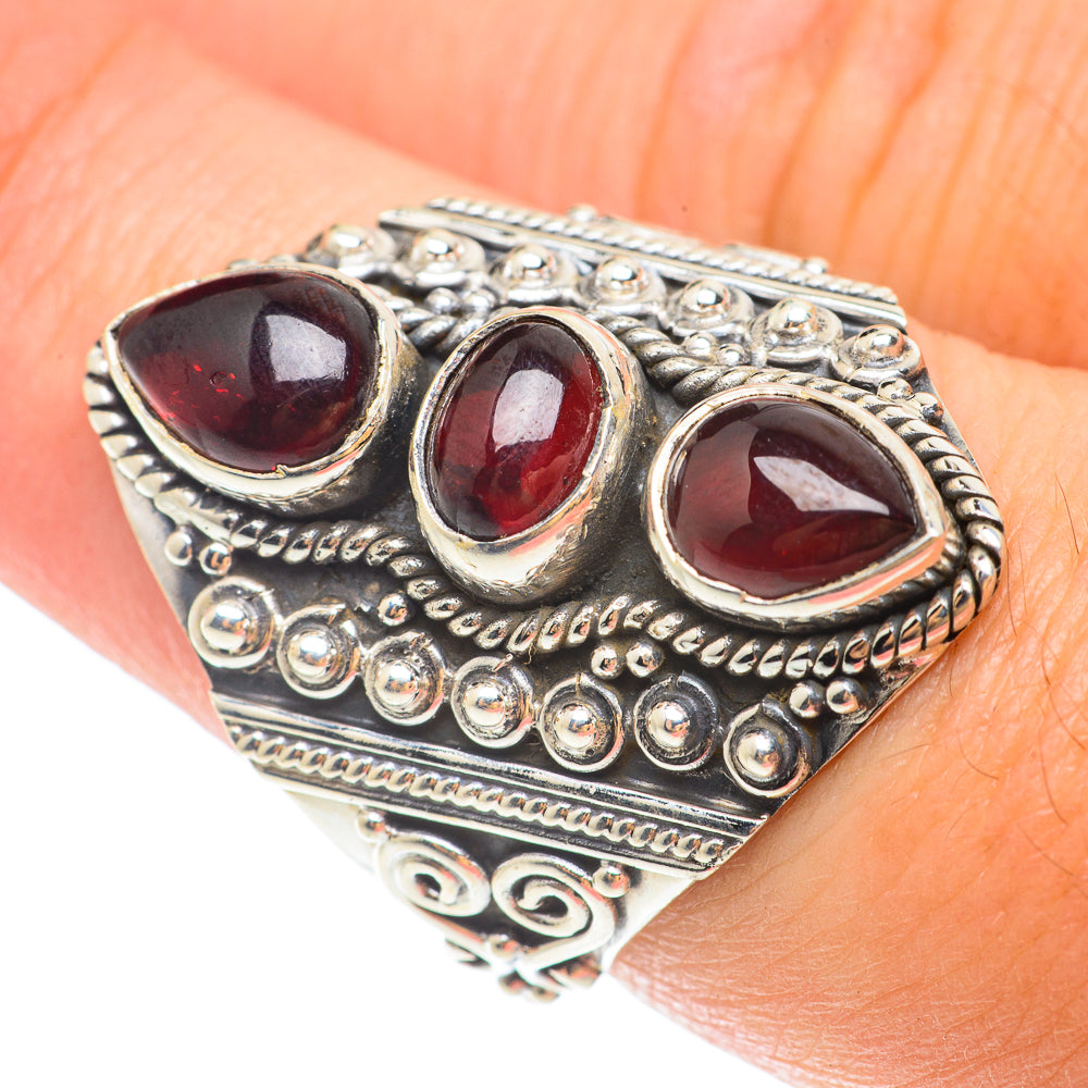 Garnet Rings handcrafted by Ana Silver Co - RING65542