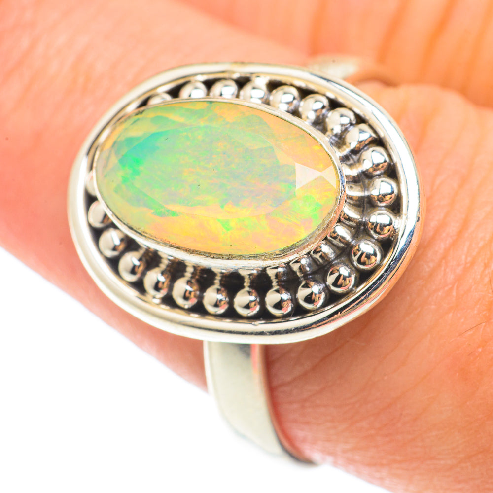 Ethiopian Opal Rings handcrafted by Ana Silver Co - RING65547