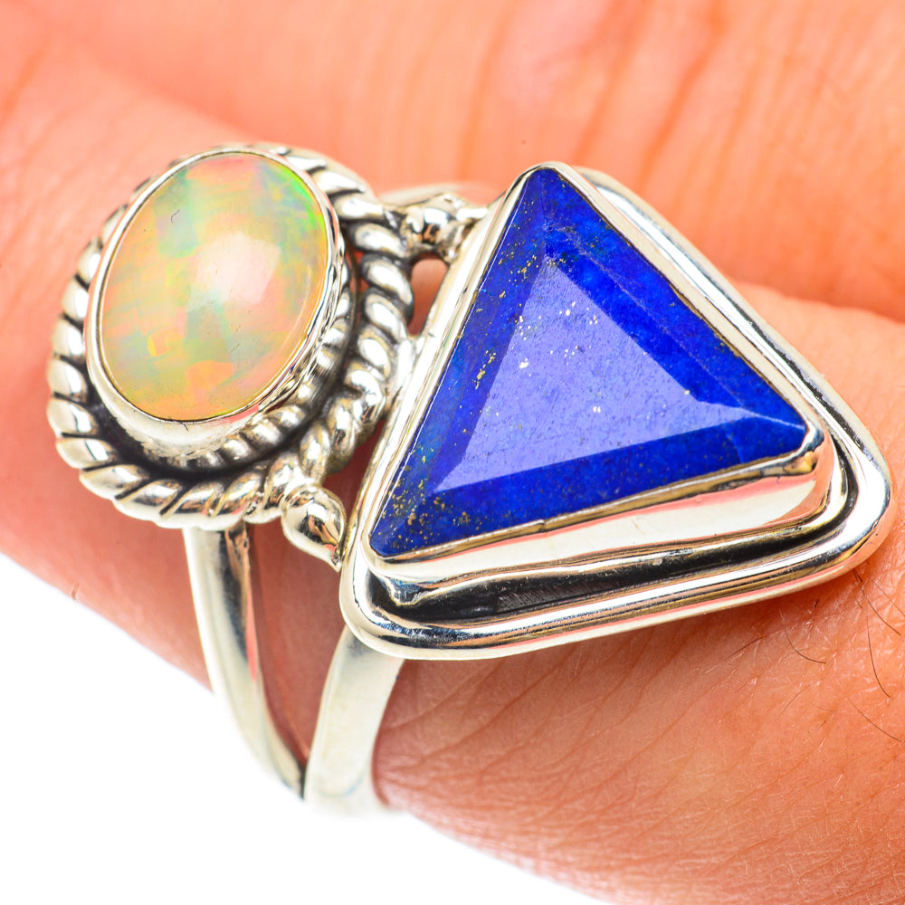 Lapis Lazuli Rings handcrafted by Ana Silver Co - RING65548