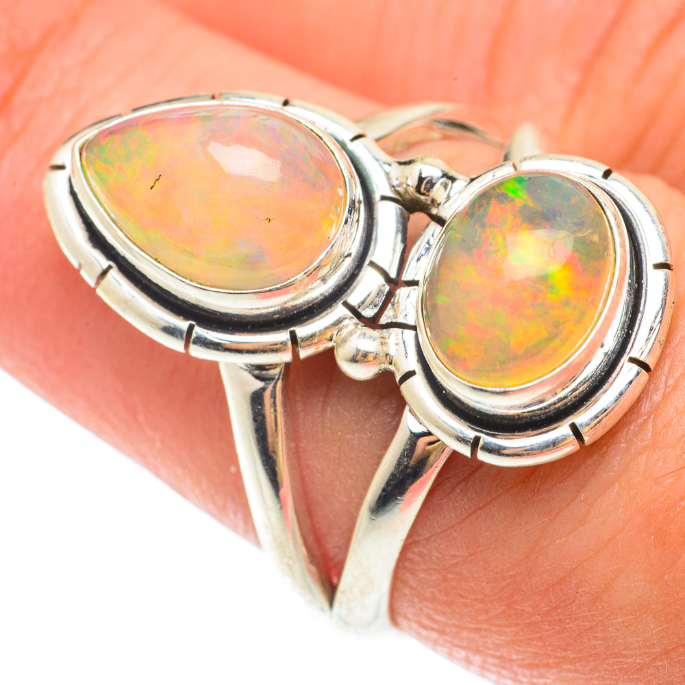 Ethiopian Opal Rings handcrafted by Ana Silver Co - RING65549