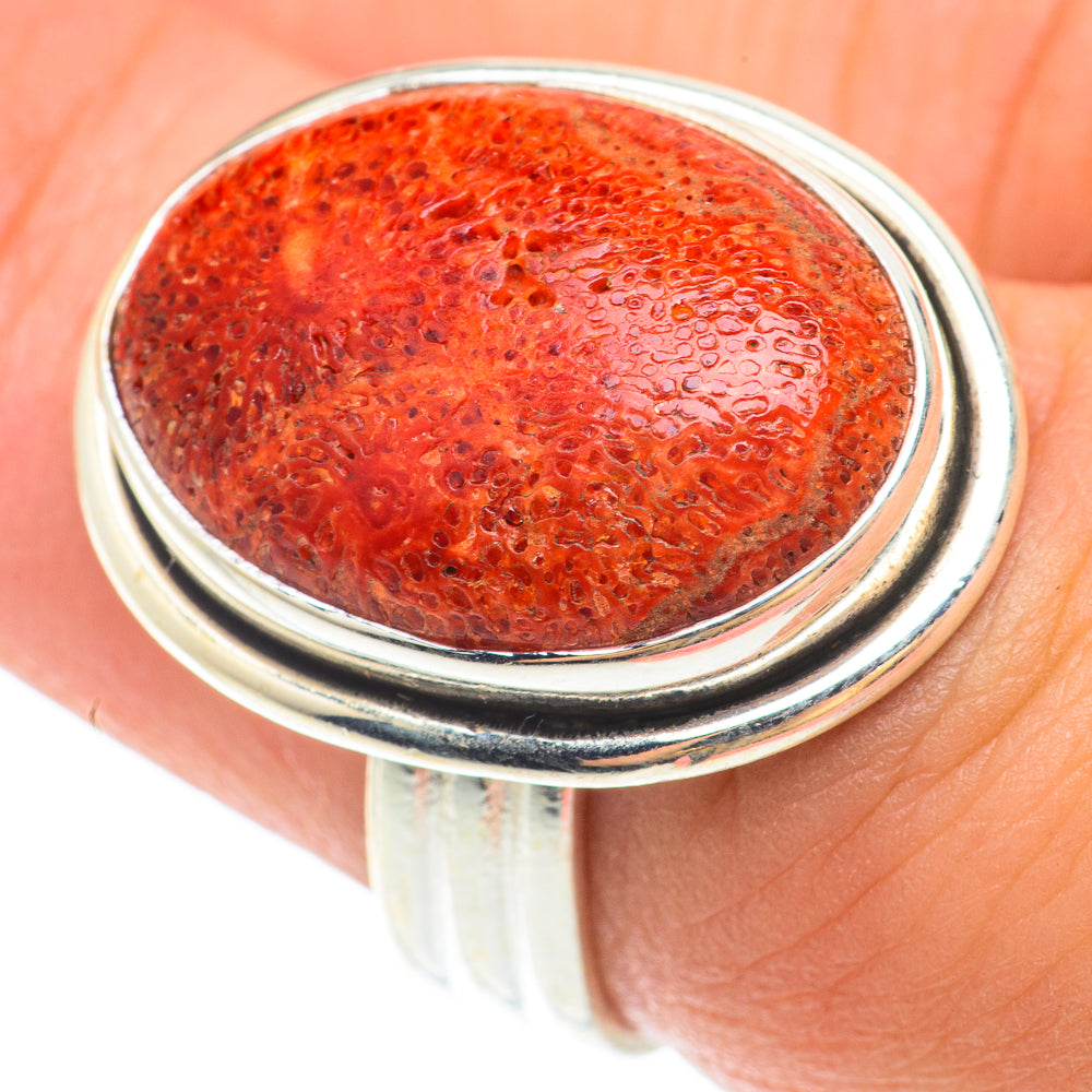 Sponge Coral Rings handcrafted by Ana Silver Co - RING65560