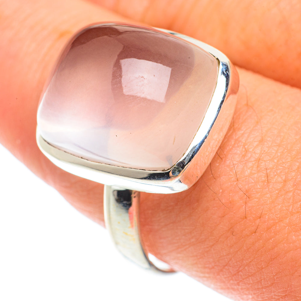 Rose Quartz Rings handcrafted by Ana Silver Co - RING65562