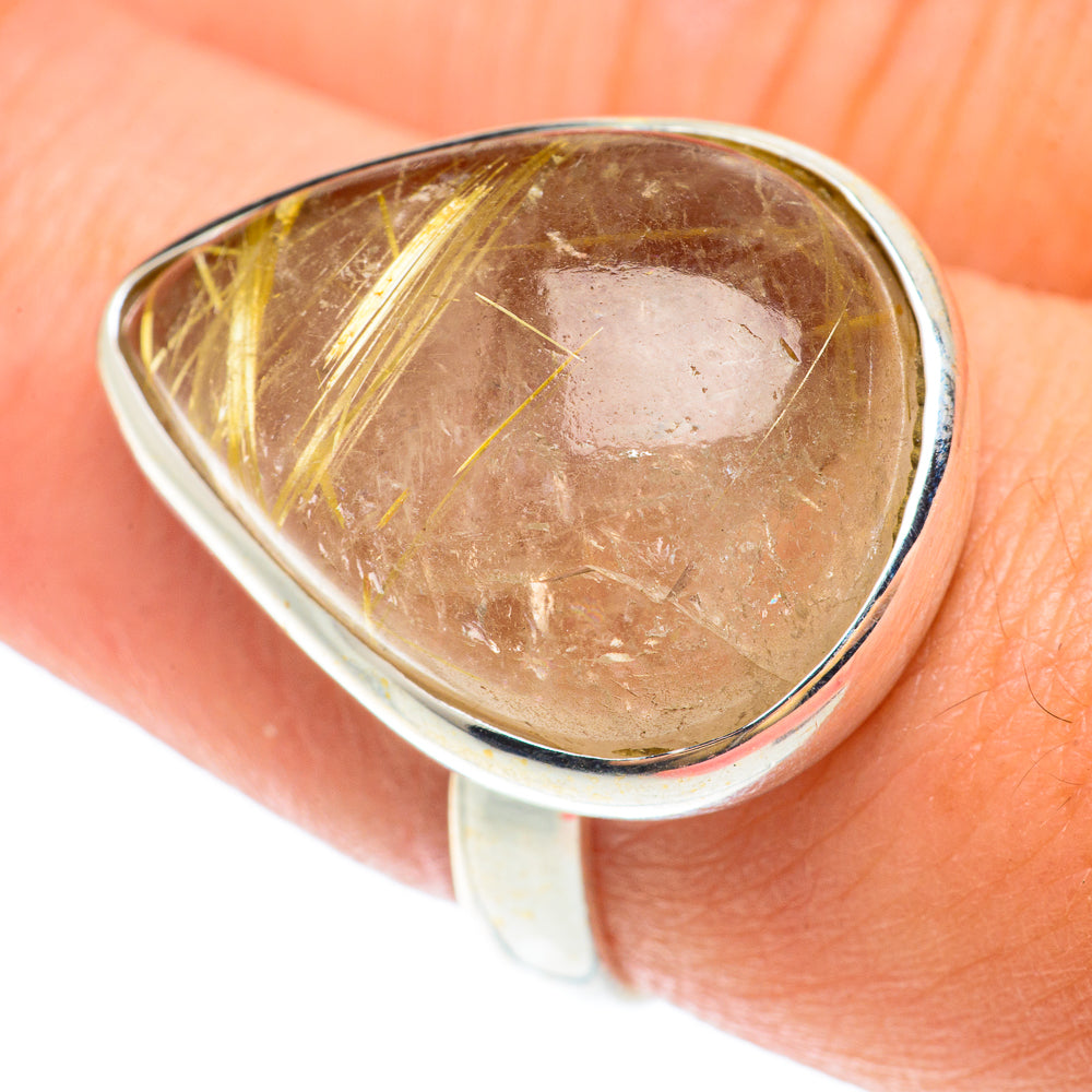 Rutilated Quartz Rings handcrafted by Ana Silver Co - RING65565