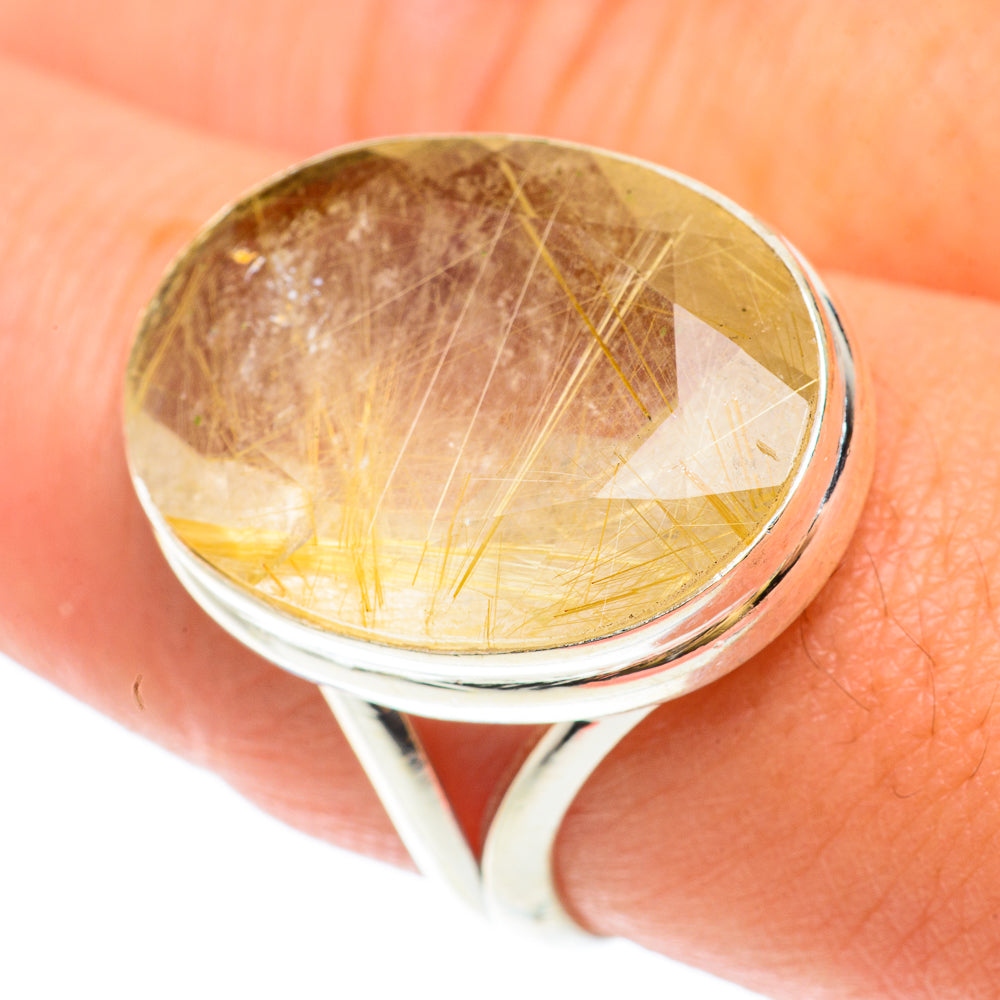 Rutilated Quartz Rings handcrafted by Ana Silver Co - RING65567