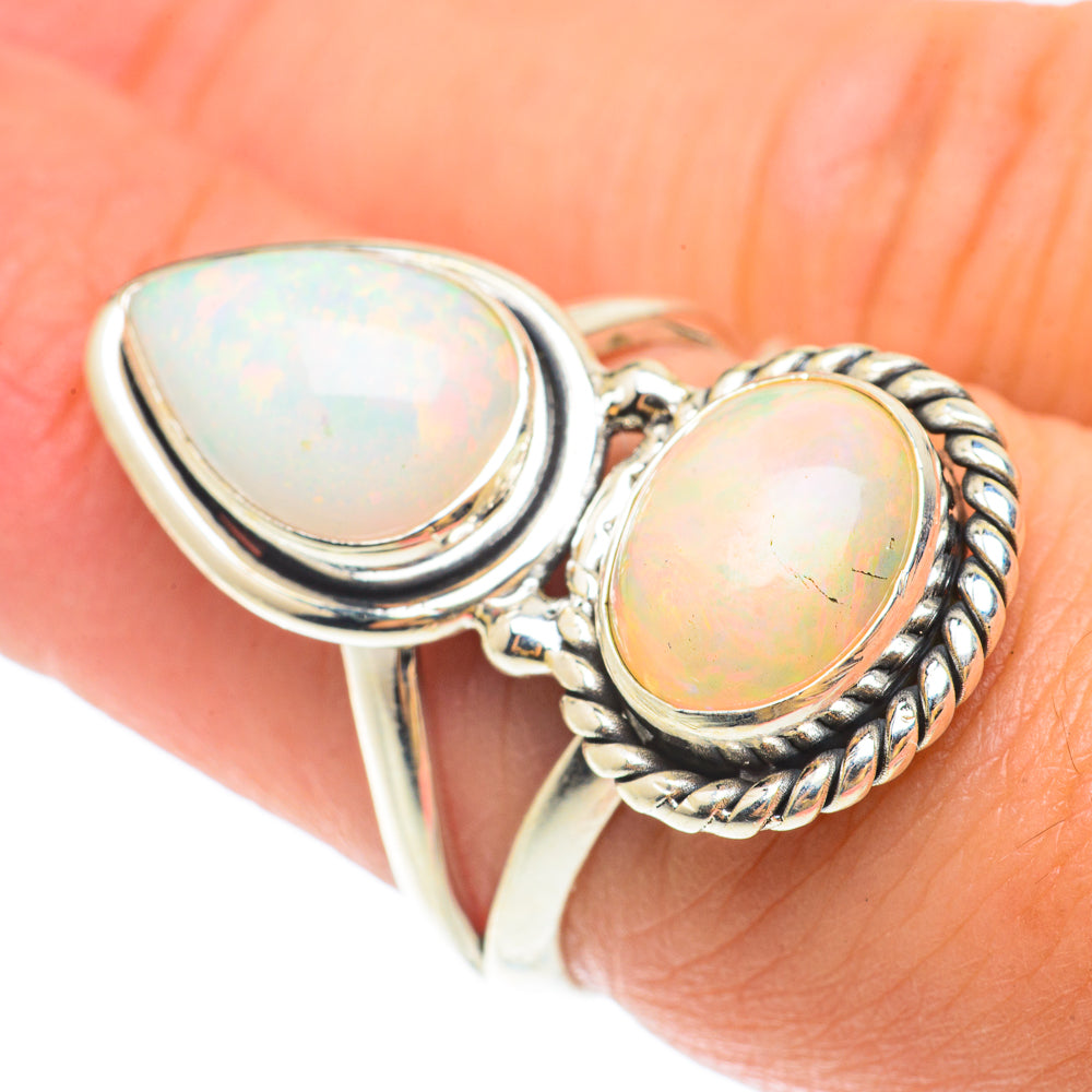 Ethiopian Opal Rings handcrafted by Ana Silver Co - RING65569