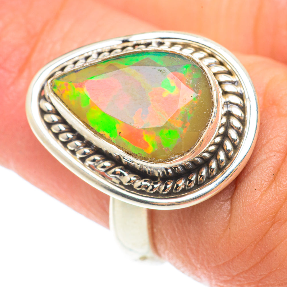 Ethiopian Opal Rings handcrafted by Ana Silver Co - RING65571