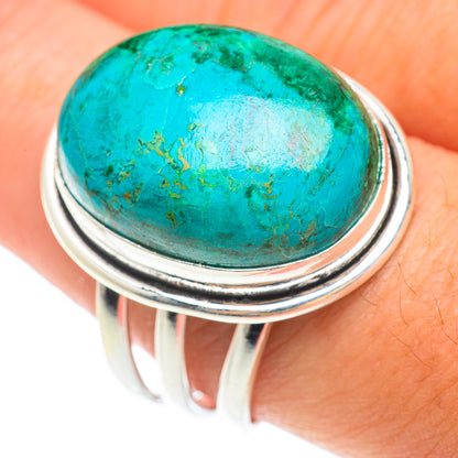Chrysocolla Rings handcrafted by Ana Silver Co - RING65573