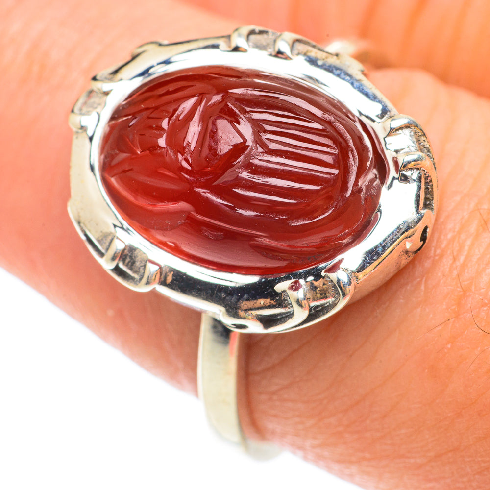 Carnelian Rings handcrafted by Ana Silver Co - RING65580