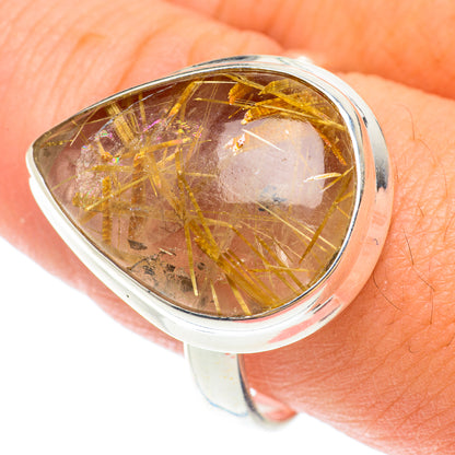 Rutilated Quartz Rings handcrafted by Ana Silver Co - RING65586