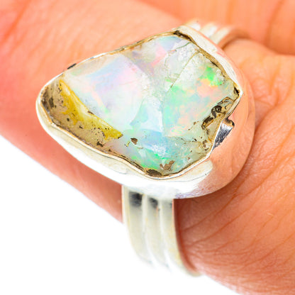 Ethiopian Opal Rings handcrafted by Ana Silver Co - RING65592