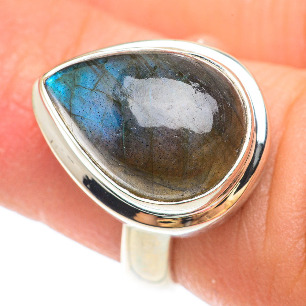 Labradorite Rings handcrafted by Ana Silver Co - RING65596