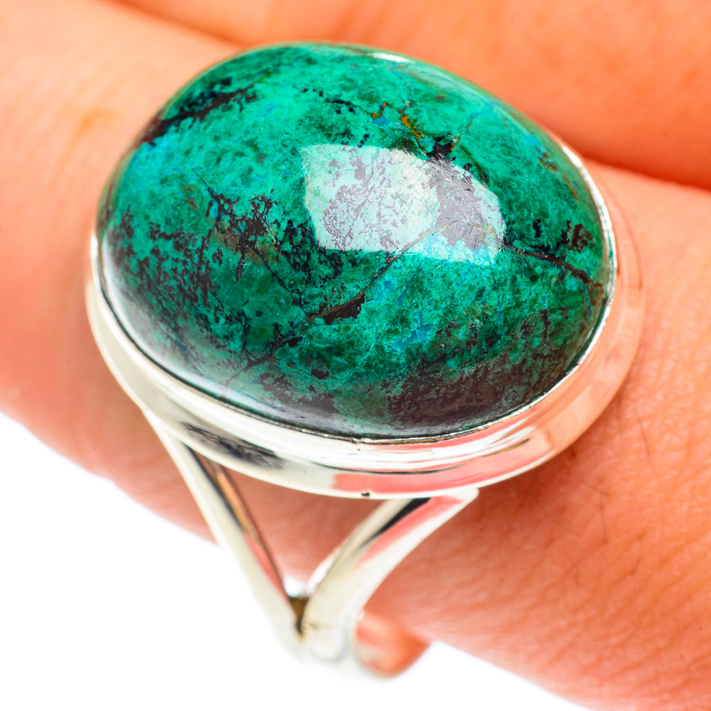 Chrysocolla Rings handcrafted by Ana Silver Co - RING65599