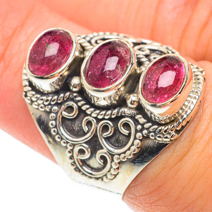 Pink Tourmaline Rings handcrafted by Ana Silver Co - RING65604