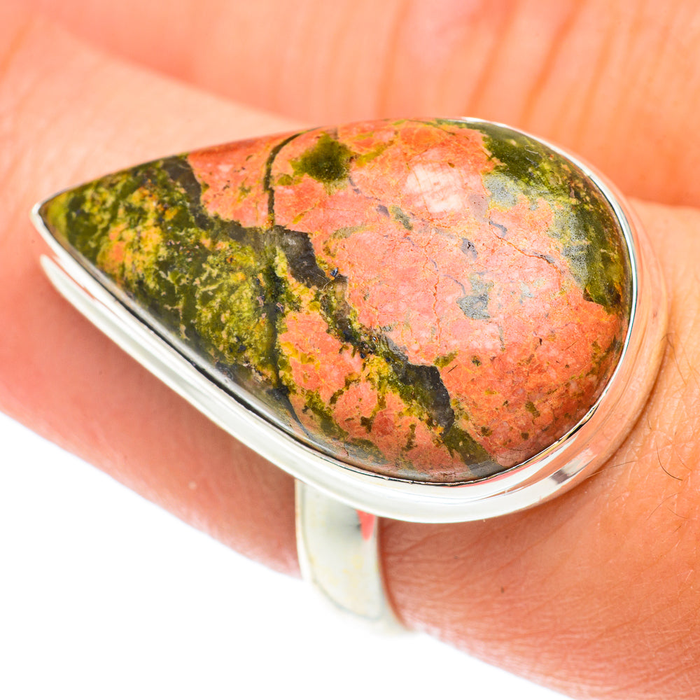 Unakite Rings handcrafted by Ana Silver Co - RING65622