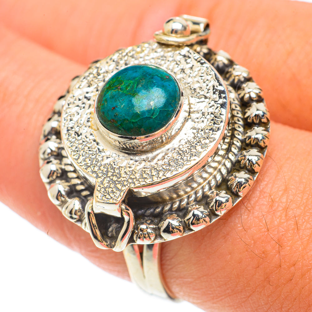 Chrysocolla Rings handcrafted by Ana Silver Co - RING65626