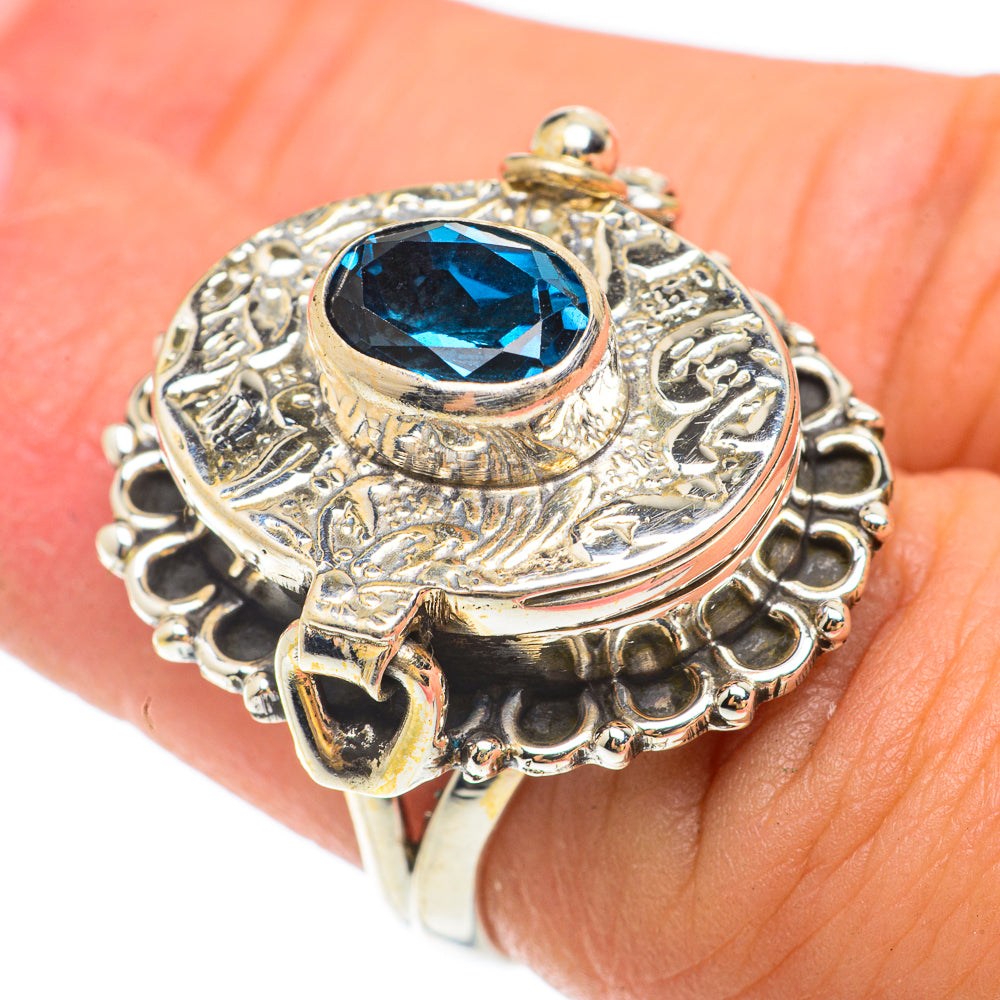 London Blue Topaz Rings handcrafted by Ana Silver Co - RING65628
