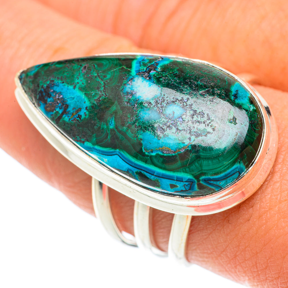 Chrysocolla Rings handcrafted by Ana Silver Co - RING65630