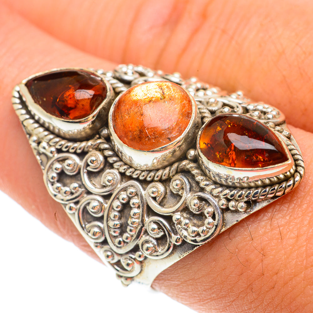 Sunstone Rings handcrafted by Ana Silver Co - RING65634