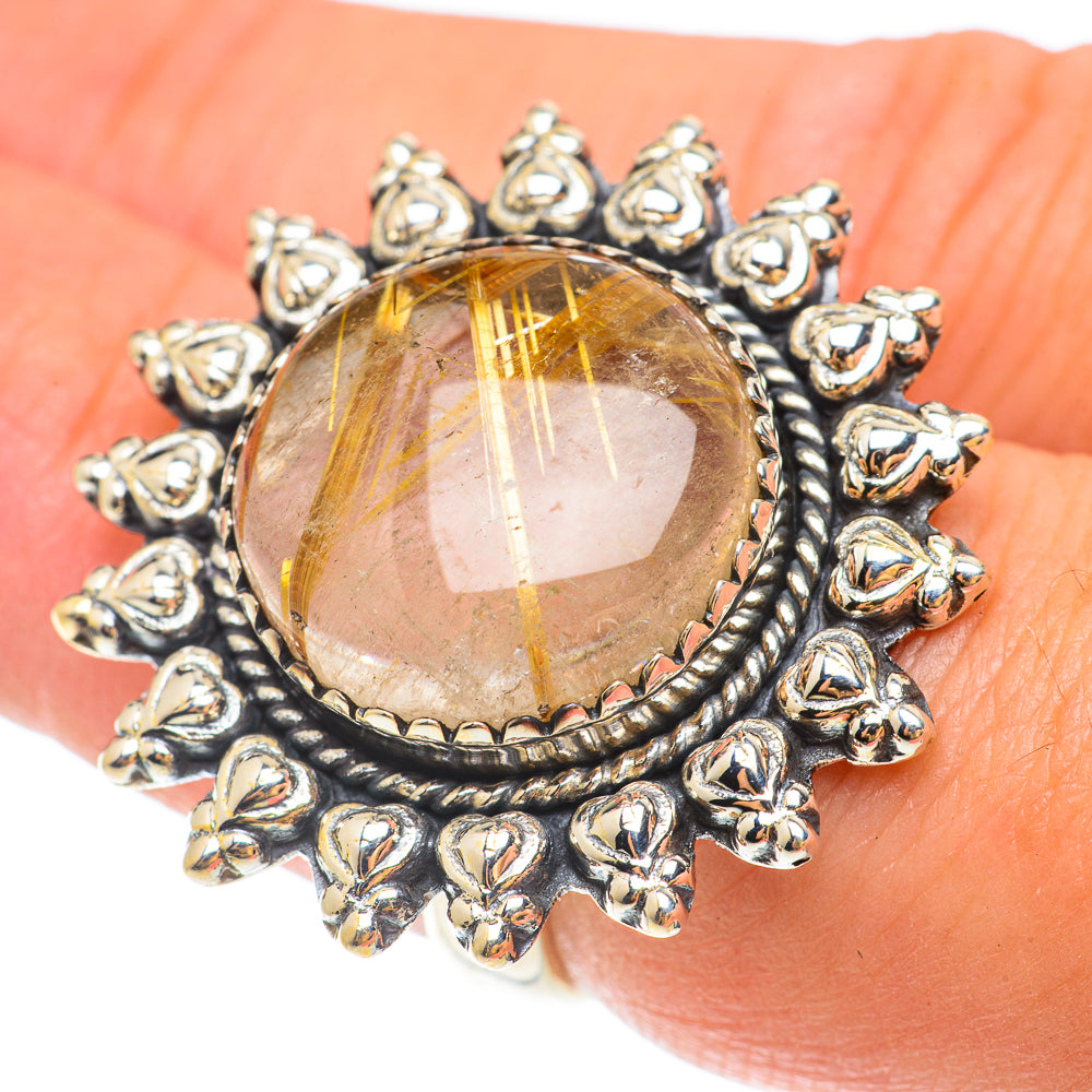 Rutilated Quartz Rings handcrafted by Ana Silver Co - RING65639