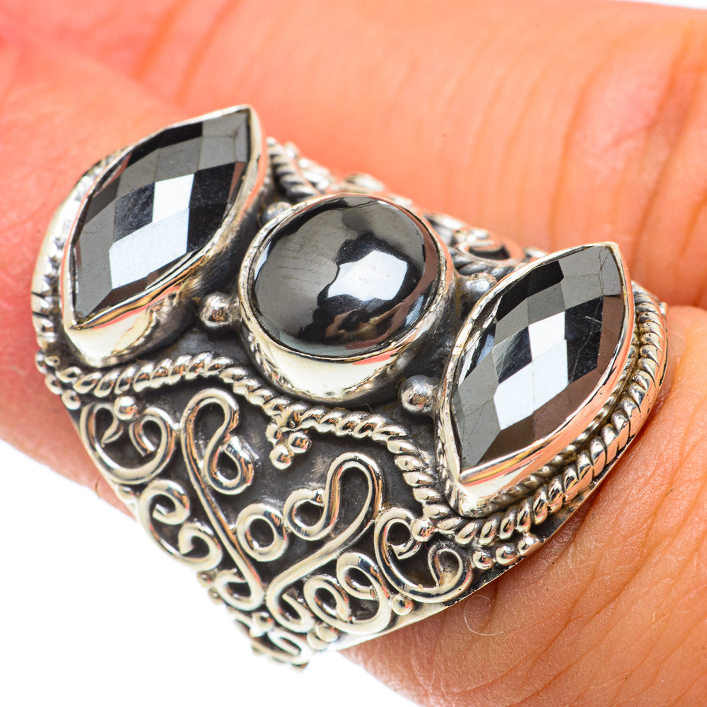 Hematite Rings handcrafted by Ana Silver Co - RING65648