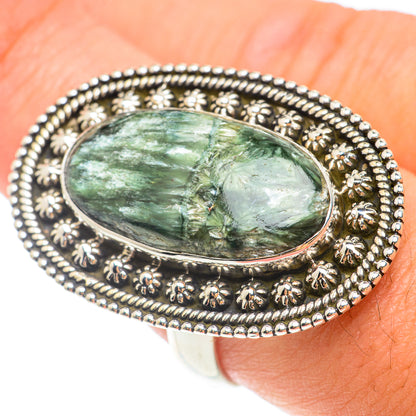 Seraphinite Rings handcrafted by Ana Silver Co - RING65652
