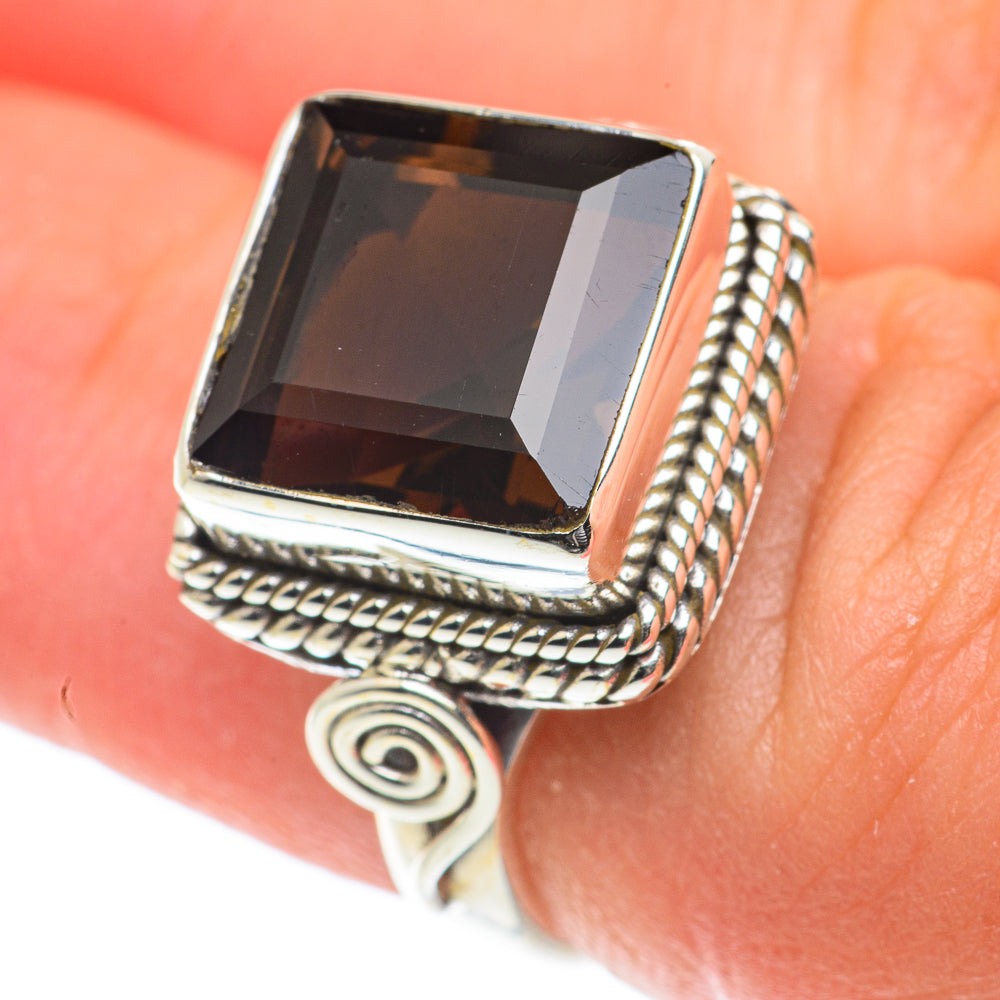 Smoky Quartz Rings handcrafted by Ana Silver Co - RING65678
