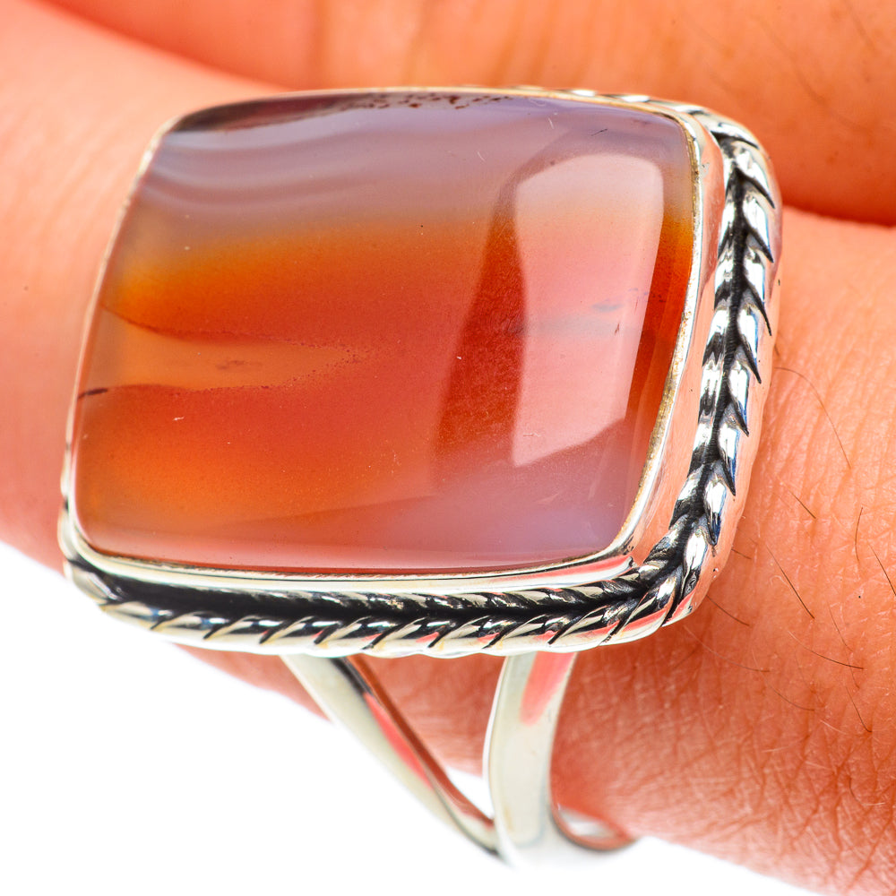 Botswana Agate Rings handcrafted by Ana Silver Co - RING65681