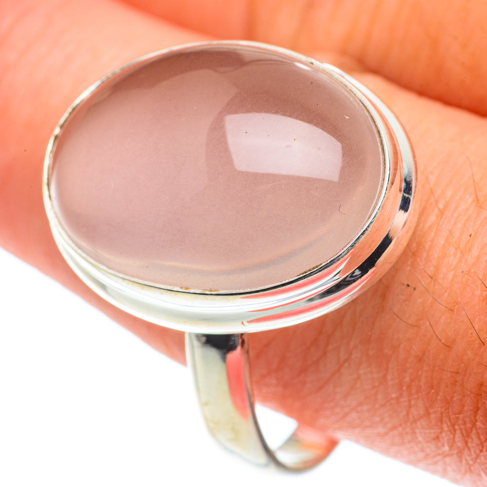 Rose Quartz Rings handcrafted by Ana Silver Co - RING65683