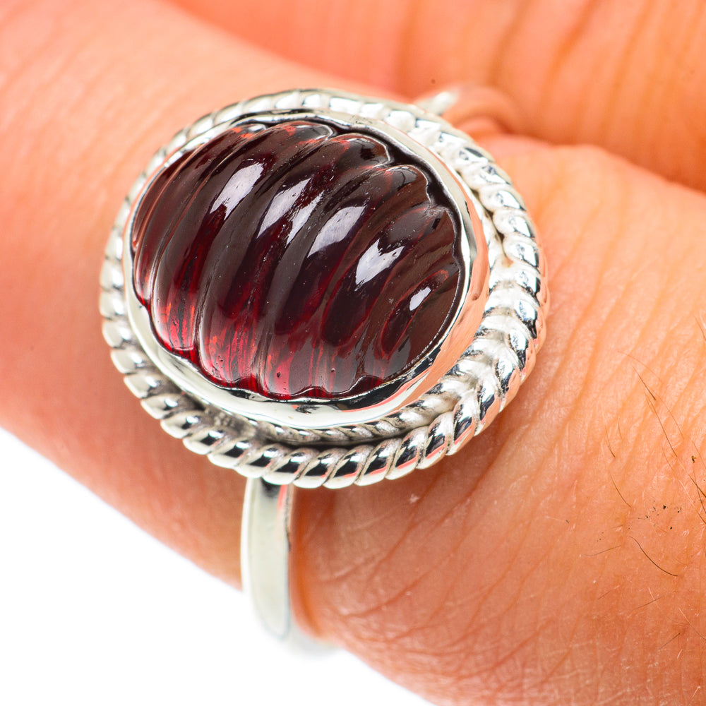Garnet Rings handcrafted by Ana Silver Co - RING65684