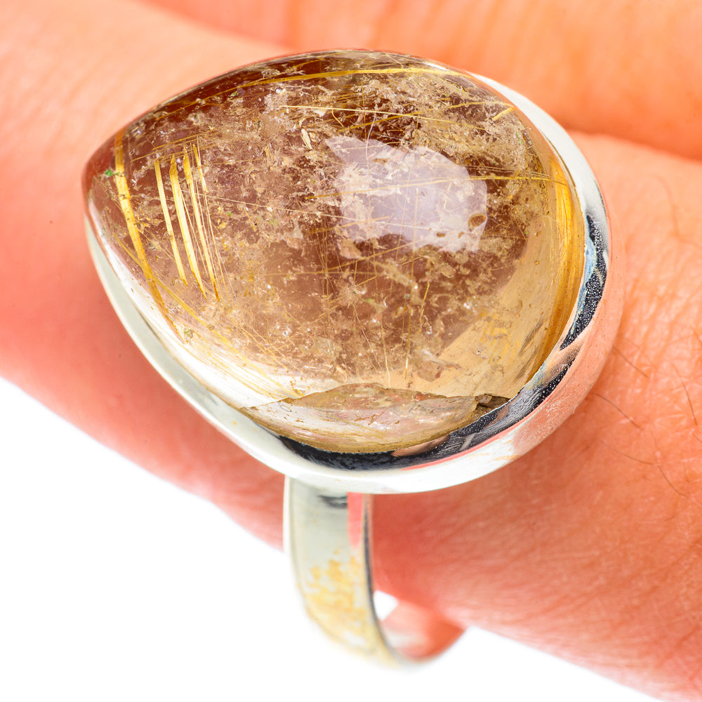 Rutilated Quartz Rings handcrafted by Ana Silver Co - RING65691