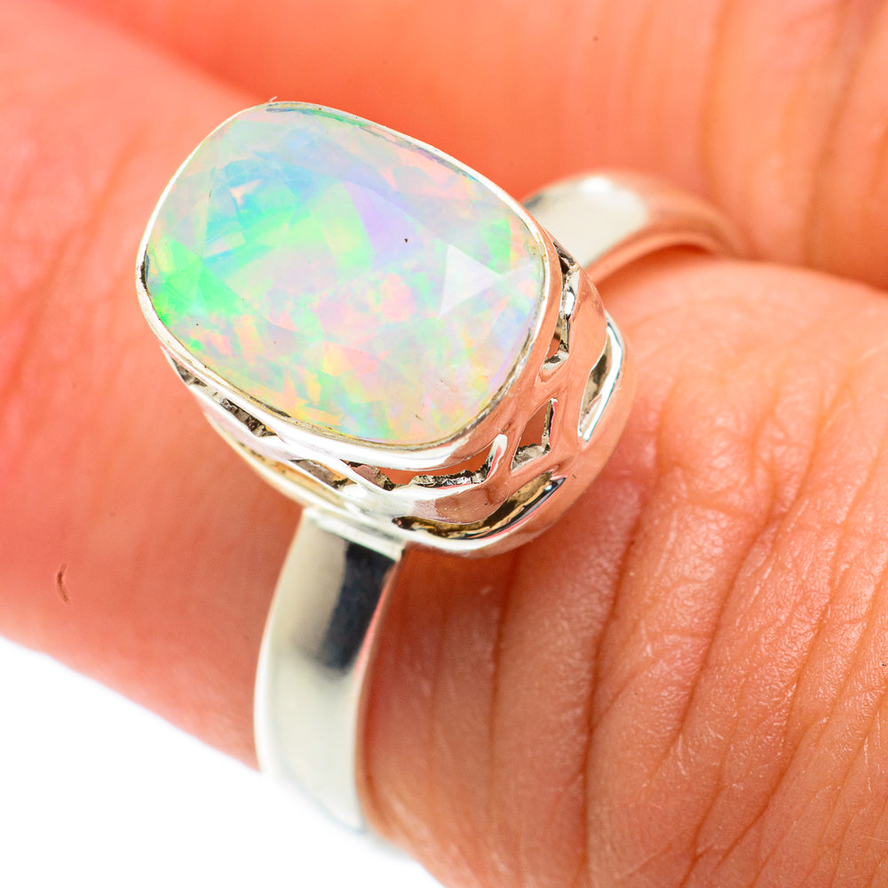 Ethiopian Opal Rings handcrafted by Ana Silver Co - RING65697