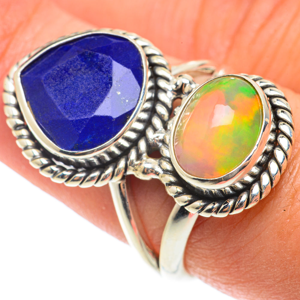 Ethiopian Opal Rings handcrafted by Ana Silver Co - RING65698