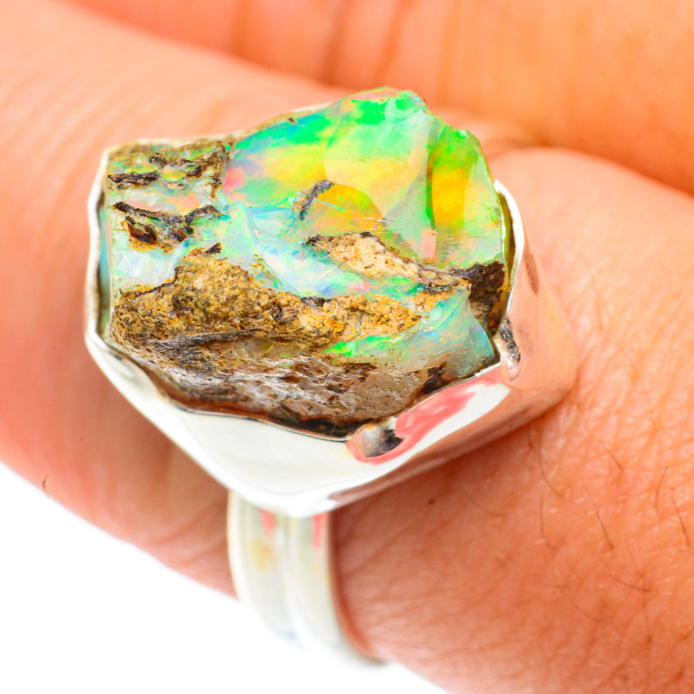 Ethiopian Opal Rings handcrafted by Ana Silver Co - RING65699