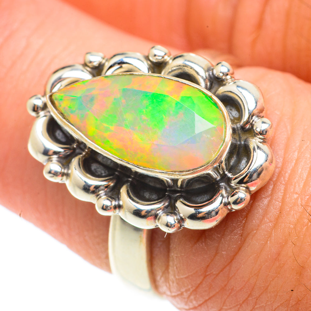 Ethiopian Opal Rings handcrafted by Ana Silver Co - RING65700