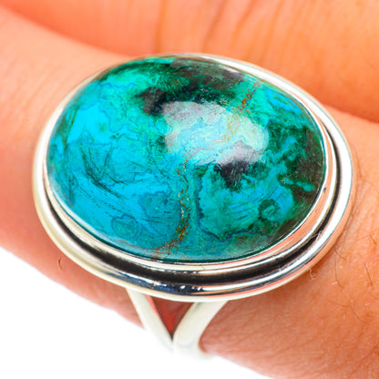 Chrysocolla Rings handcrafted by Ana Silver Co - RING65704