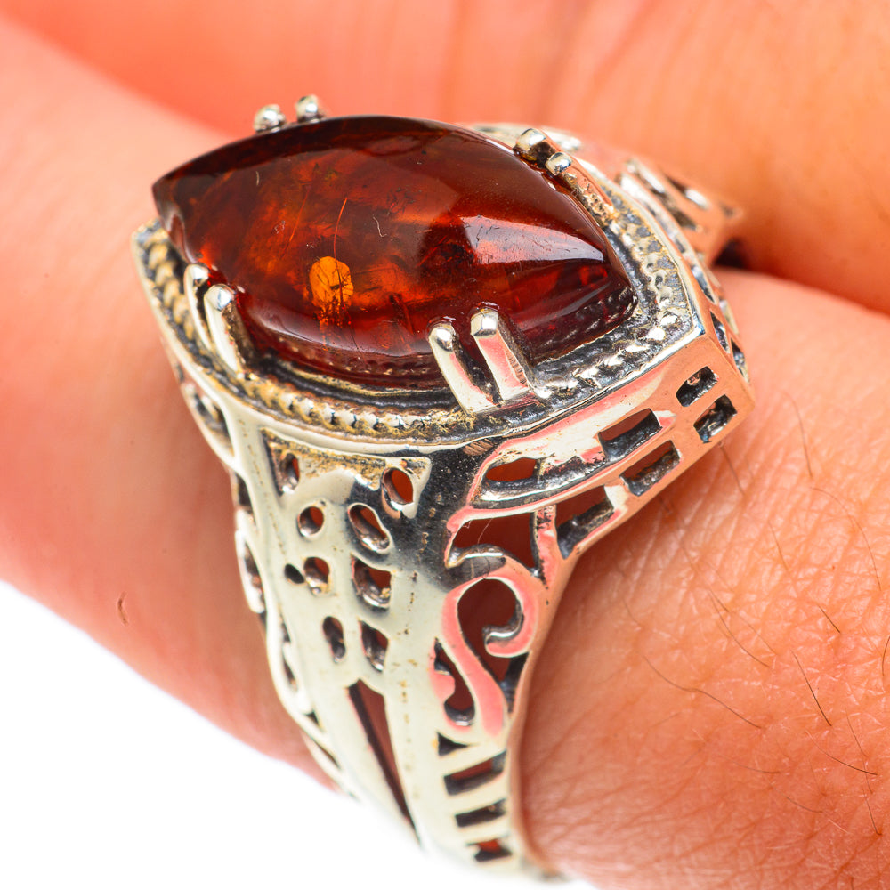 Baltic Amber Rings handcrafted by Ana Silver Co - RING65712