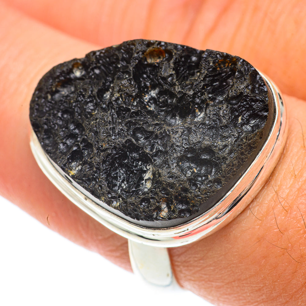 Tektite Rings handcrafted by Ana Silver Co - RING65723