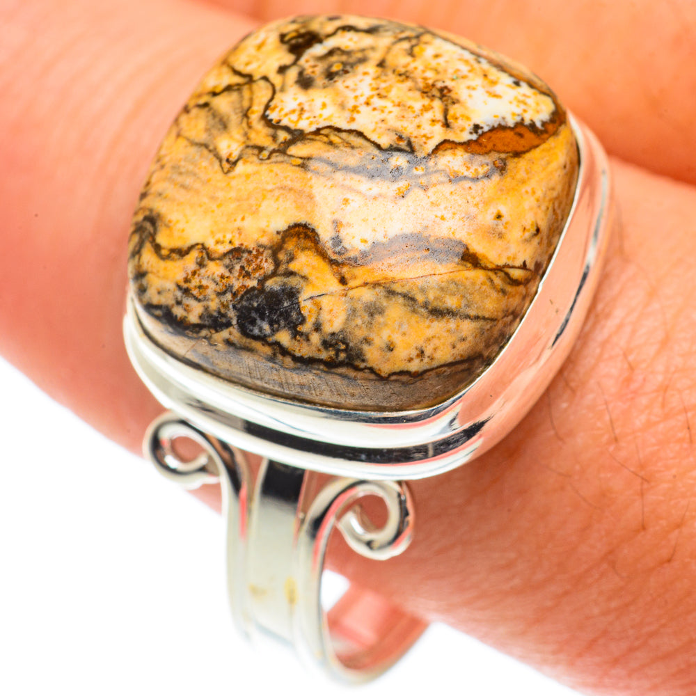 Picture Jasper Rings handcrafted by Ana Silver Co - RING65739