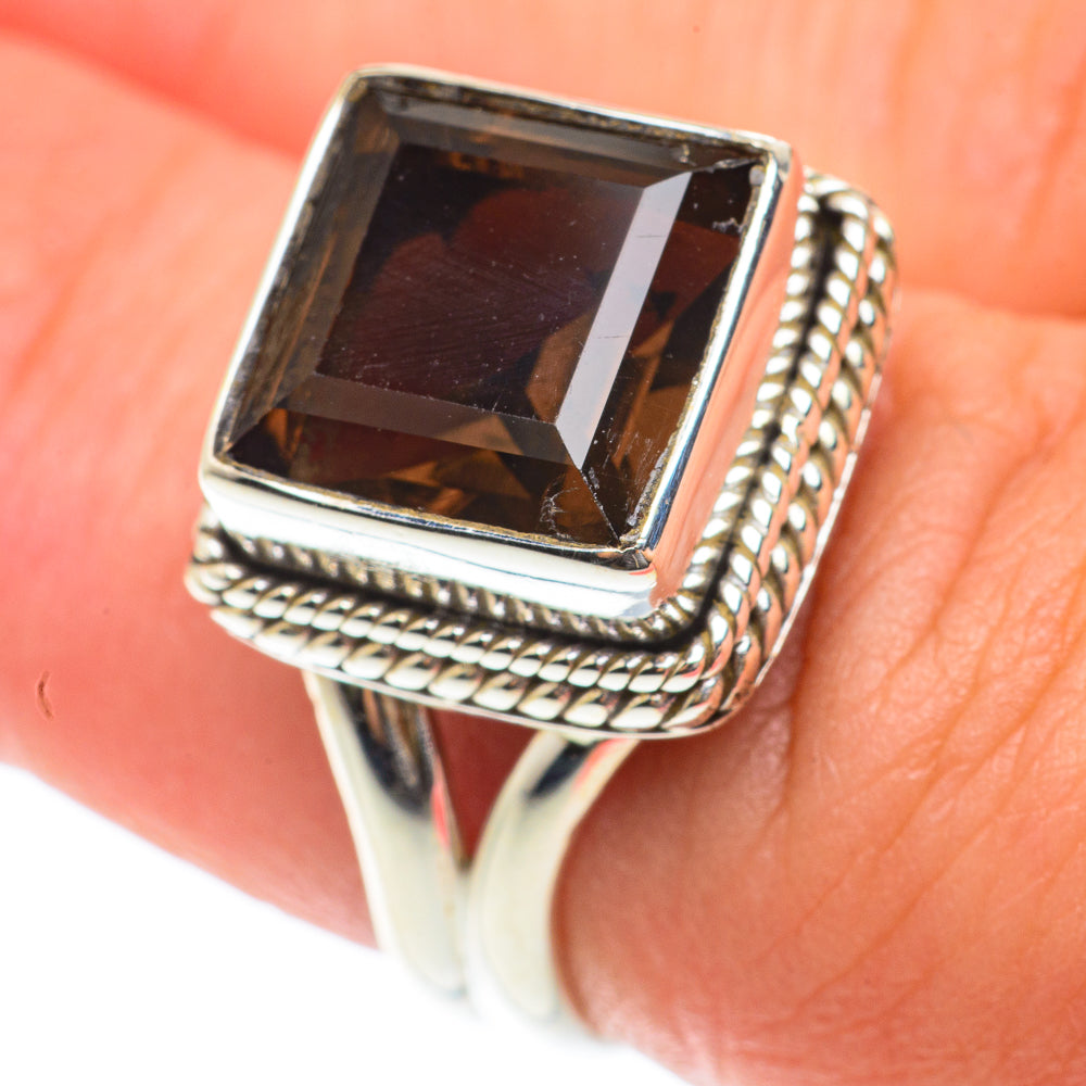 Smoky Quartz Rings handcrafted by Ana Silver Co - RING65740