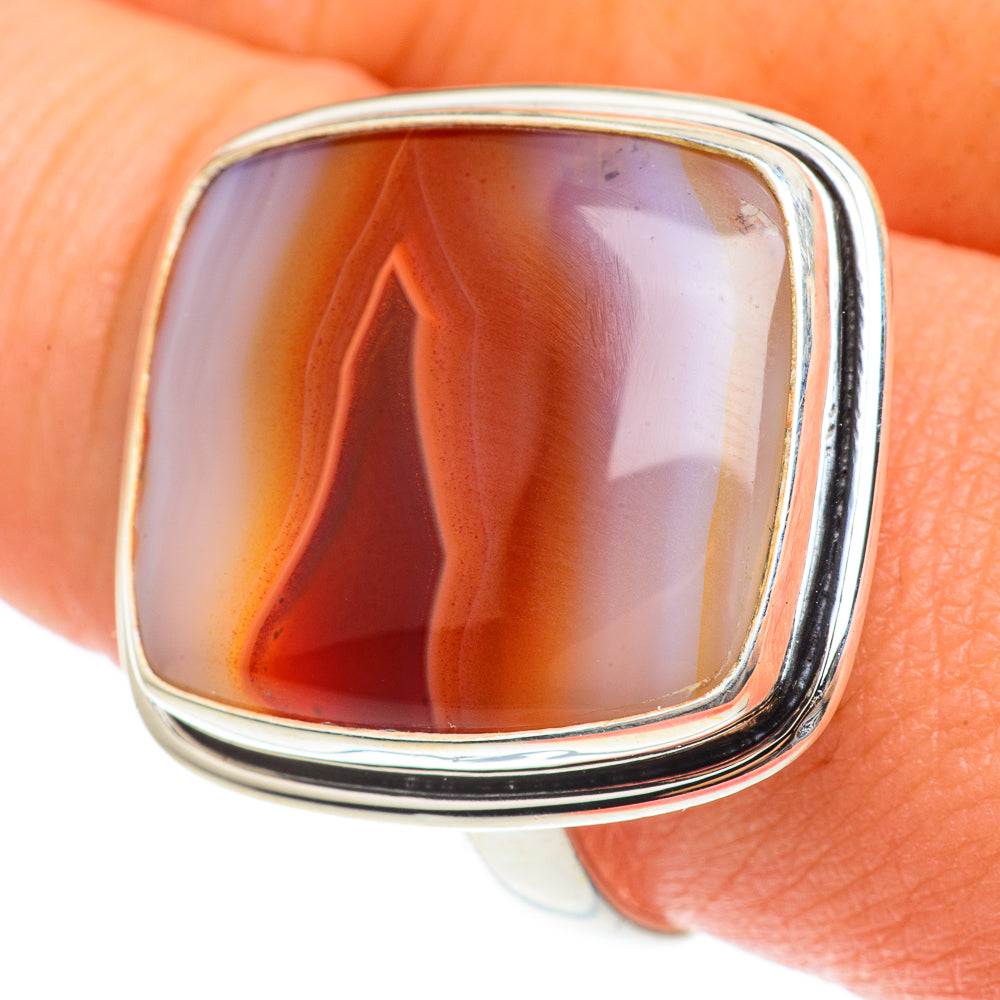 Botswana Agate Rings handcrafted by Ana Silver Co - RING65742
