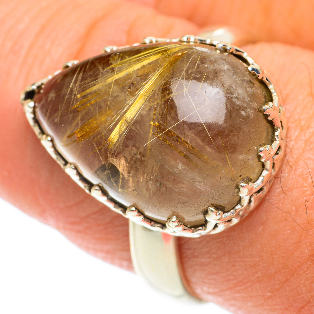 Rutilated Quartz Rings handcrafted by Ana Silver Co - RING65752