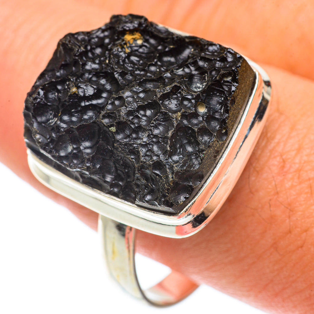 Tektite Rings handcrafted by Ana Silver Co - RING65754