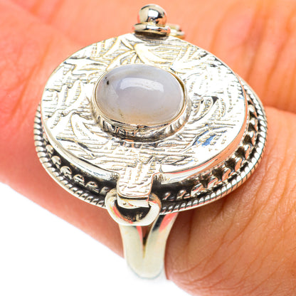 Blue Lace Agate Rings handcrafted by Ana Silver Co - RING65755