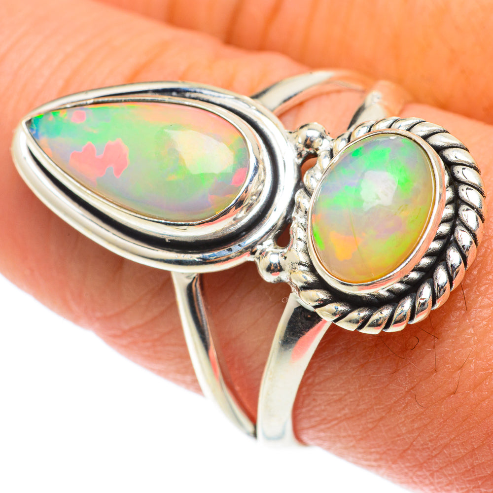Ethiopian Opal Rings handcrafted by Ana Silver Co - RING65758