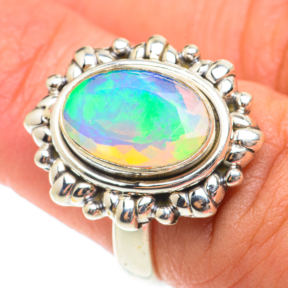 Ethiopian Opal Rings handcrafted by Ana Silver Co - RING65759