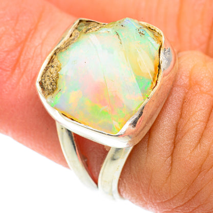 Ethiopian Opal Rings handcrafted by Ana Silver Co - RING65760