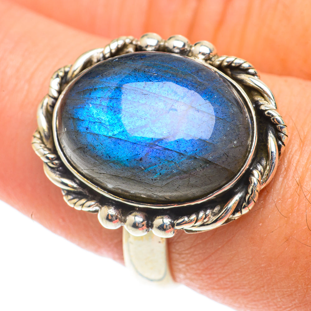 Labradorite Rings handcrafted by Ana Silver Co - RING65761